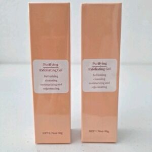 NEW Purifying Exfoliating Gel Cleanser Collagen Niacinamide 50g Exp 4/2028 Set 2